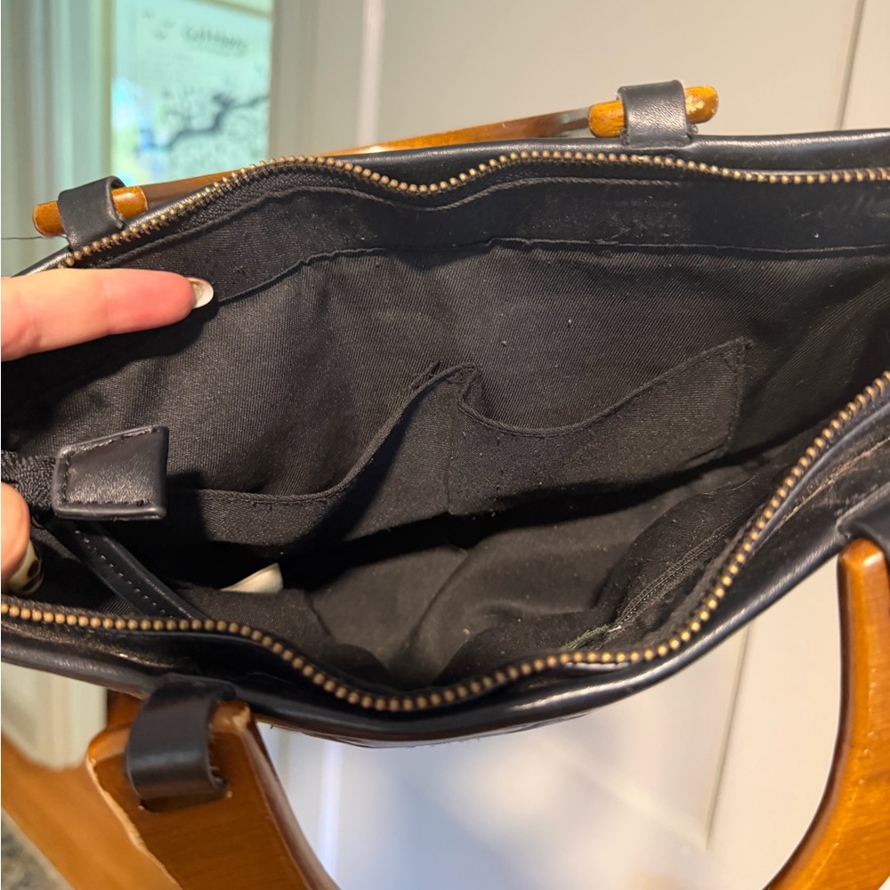 Anthropologie Black Purse - Picture 4 of 6